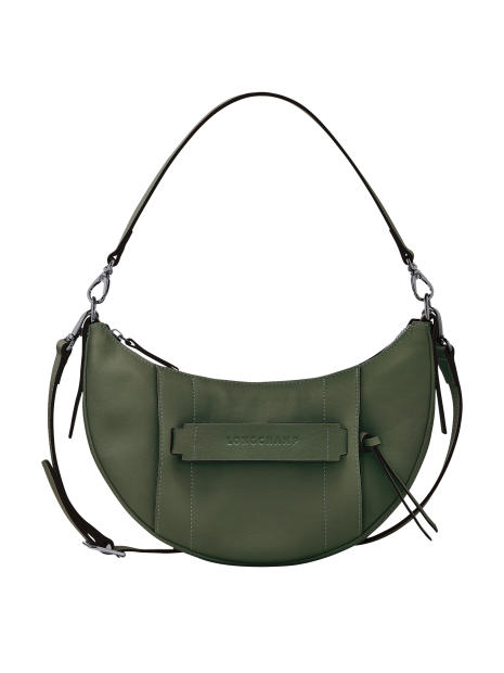Longchamp 10292HCV - CUIR DE VEAU - KAKI hobo porté travers s sacs-a-mains