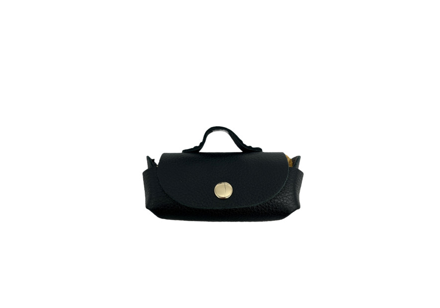 vison'a 006 - CUIR DE VACHETTE - NOIR visona'- california- porte clés Porte-clés