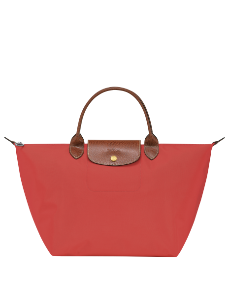 Longchamp 1623089 - NYLON ET CUIR - TOMATE sac longchamp pliage porté main m sacs-a-mains