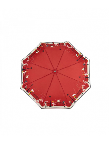 Maison Pierre Vaux VX 1777 - POLYESTER - ROUGE vaux-tempête-parapluie pliant femme auto petite-maroquinerie