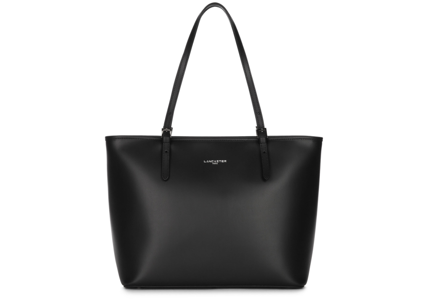 Lancaster 437-08 - CUIR DE VACHETTE - NOIR Constance - Grand Sac Cabas épaule