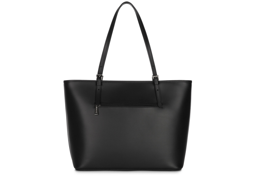 Lancaster 437-08 - CUIR DE VACHETTE - NOIR Constance - Grand Sac Cabas épaule