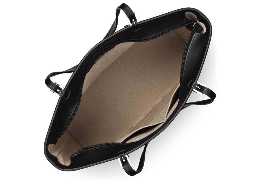 Lancaster 437-08 - CUIR DE VACHETTE - NOIR Constance - Grand Sac Cabas épaule