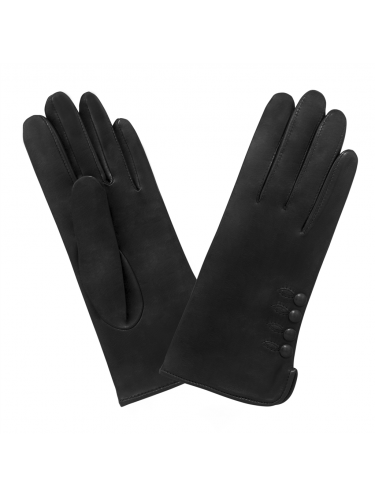 Glove Story 21153ST - CUIR D'AGNEAU - NOIR glove story 4 boutons tactile gants femme gants-femme