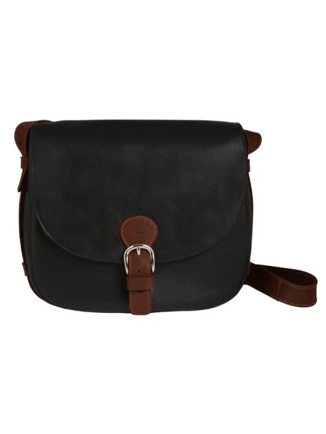 Frandi 813.05 - CUIR DE VACHETTE - NOIR sac besace fanny xl frandi sacs-a-mains