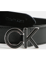 Calvin Klein K609982 - CUIR DE VACHETTE - NOI calvin klein-re-lock saff ck-ceinture 3cm ceintures