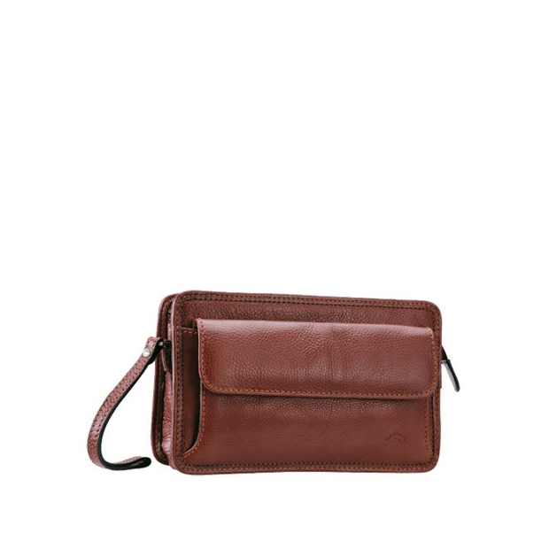 Katana 31029 - CUIR DE VACHETTE - CHOCO Pochette Homme pochette