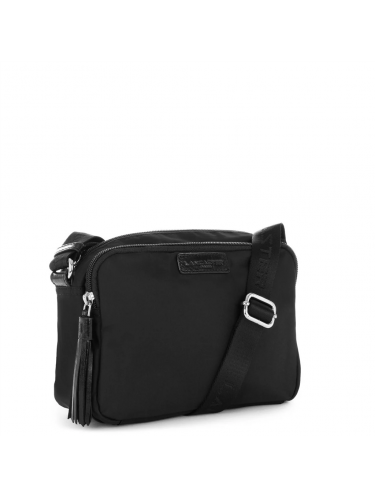 Lancaster 514-43 - NYLON/CUIR - NOIR Basic Pompon - Sac Trotteur sacoche-mixte