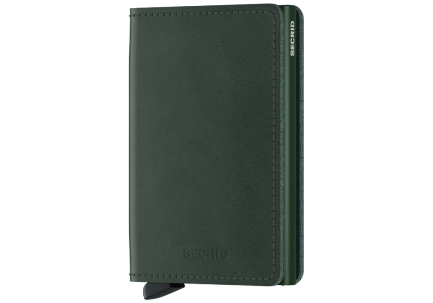 Secrid SO - CUIR DE VACHETTE - GREEN porte cartes slimwallet