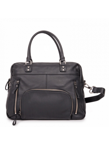 Nat & Nin MACY - CUIR DE VACHETTE - NOIR sac porté main et bandoulière macy sacs-a-mains