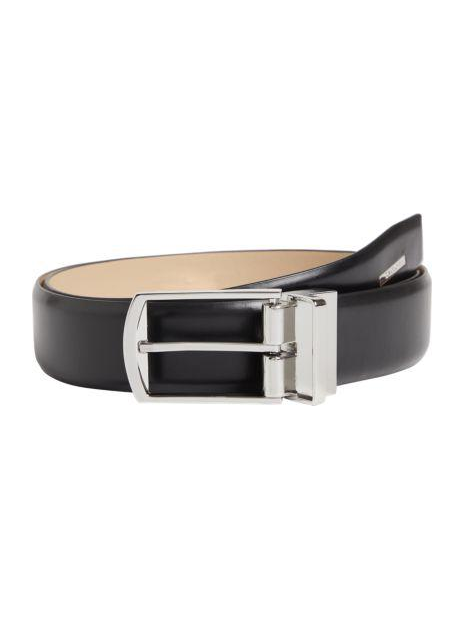 Calvin Klein K509647 - CUIR DE VACHETTE - NOI calvin klein-adj domed-ceinture homme 35mm ceintures
