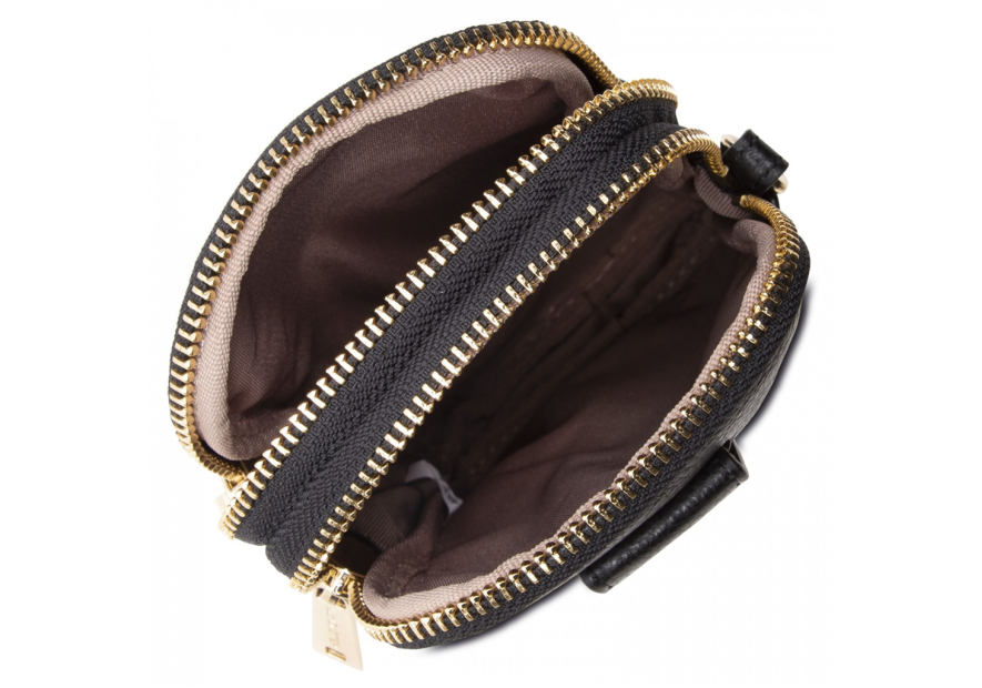 Lancaster 129-28 - CUIR DE VACHETTE - NOIR Dune - Pochette smartphone