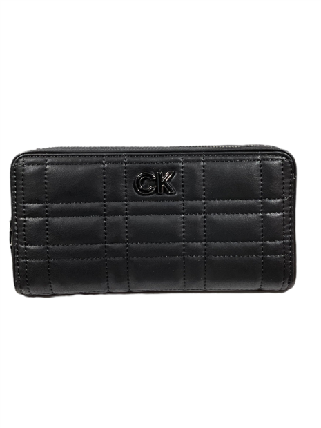 Calvin Klein K609912 - POLYURÉTHANE - NOIR calvin klein-re lock quilt-compagnon porte-monnaie-femme