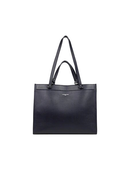 Lancaster 470-59 - CUIR DE VACHETTE - NOIR lancaster-foulonné double-sac cabas épaule Loisirs
