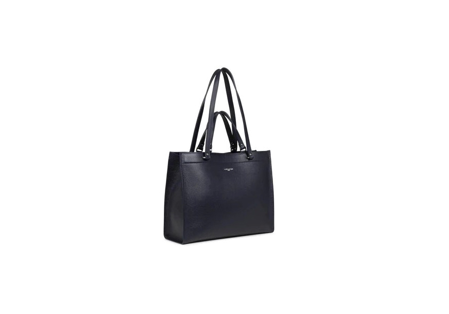 Lancaster 470-59 - CUIR DE VACHETTE - NOIR lancaster-foulonné double-sac cabas épaule Loisirs