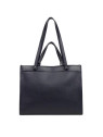 Lancaster 470-59 - CUIR DE VACHETTE - NOIR lancaster-foulonné double-sac cabas épaule loisirs