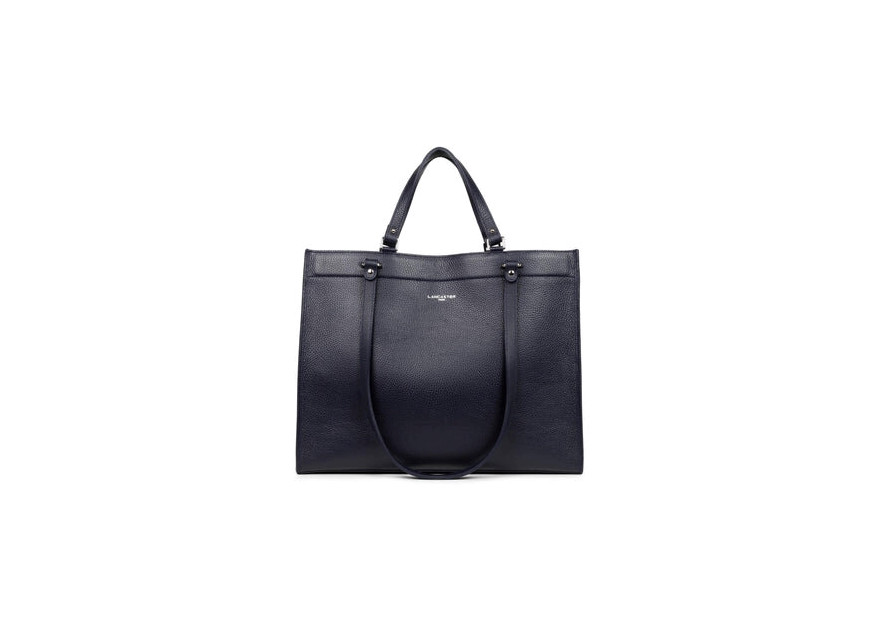 Lancaster 470-59 - CUIR DE VACHETTE - NOIR lancaster-foulonné double-sac cabas épaule Loisirs