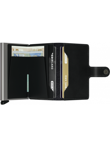 Secrid M - CUIR DE VACHETTE - NOIR porte cartes miniwallet original porte-cartes