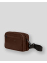 Les Ateliers Foures 9400 - CUIR DE VACHETTE - COGNAC fourès-baroudeur-pochette double zip pochette