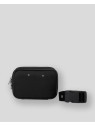 Les Ateliers Foures 9321 - CUIR DE VACHETTE - NOIR pochette ceinture 2 zips baroudeur loisirs