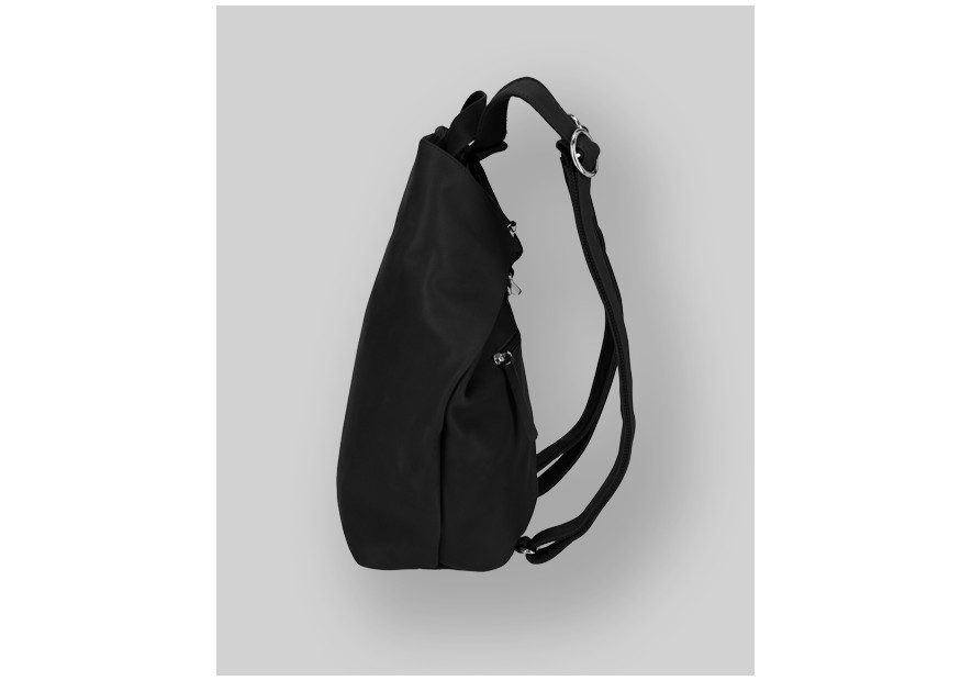Les Ateliers Foures B418 - CUIR DE VACHETTE - NOIR fourès-baroudueuse-sac à dos triangle m Sac business
