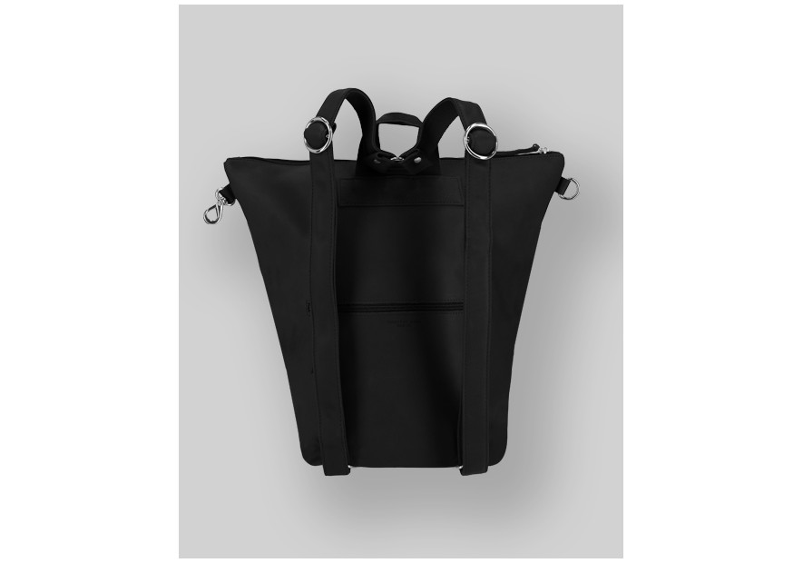 Les Ateliers Foures B418 - CUIR DE VACHETTE - NOIR fourès-baroudueuse-sac à dos triangle m Sac business
