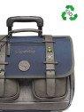 Caméléon VIP-CR38 - POLYESTER RECYCLÉ - N cartable à roulettes 2 compartiments vintage pin's cartables-enfant