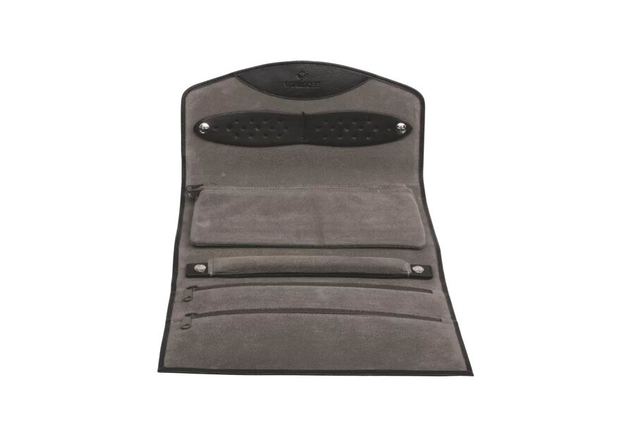 Steinmann 3108 - CUIR DE VACHETTE - NOIR windrose - nappa - trousse bijoux xl Coffrets à bijoux
