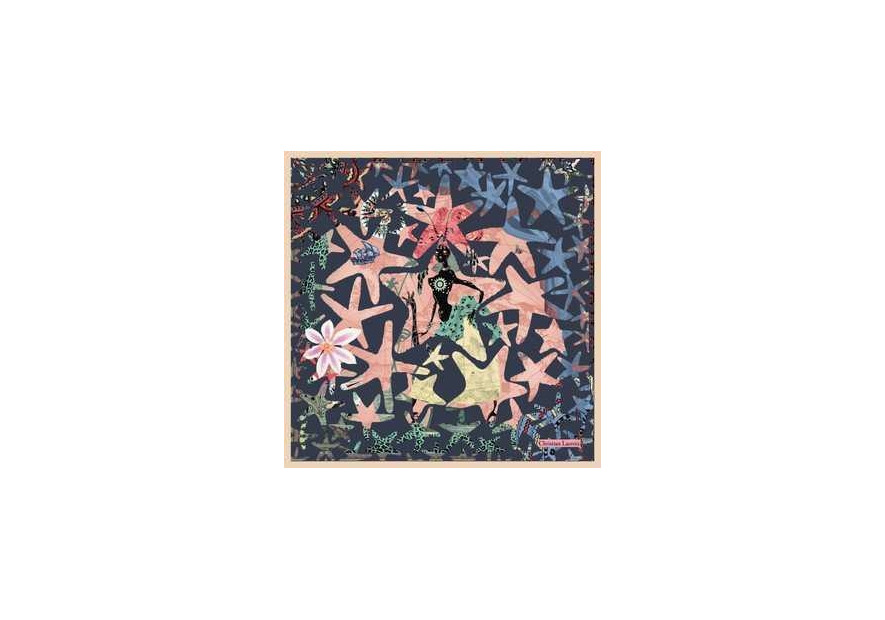 La Seta Mantero 742533930 - SOIE - NAVY - 2 lacroix-carré de soie-nuit d'afrique Foulards/Etoles