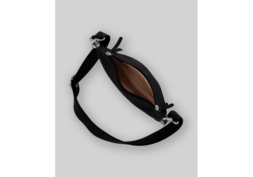 Les Ateliers Foures B123 - CUIR DE VACHETTE - NOIR les ateliers foures-baroudeuse-banane m Sac business