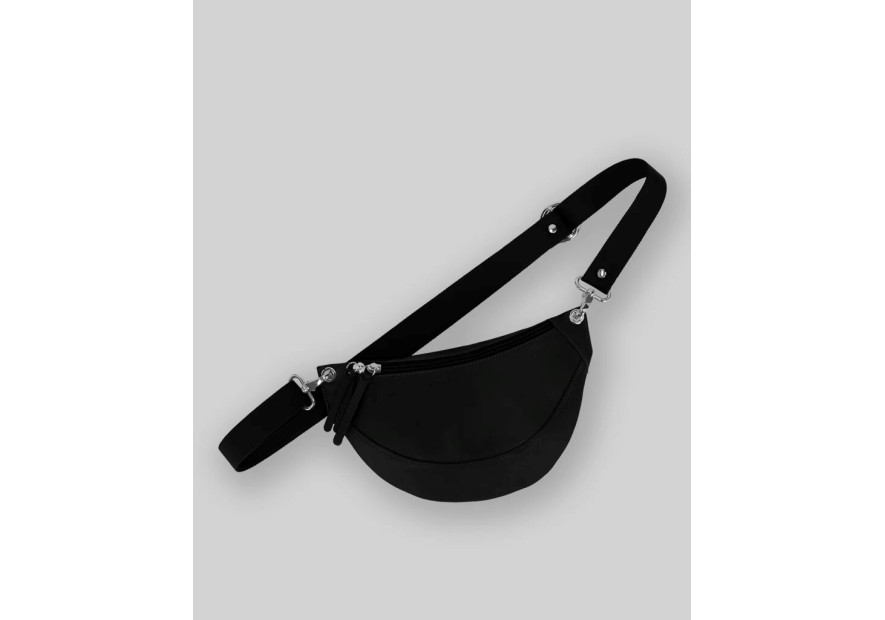 Les Ateliers Foures B123 - CUIR DE VACHETTE - NOIR les ateliers foures-baroudeuse-banane m Sac business