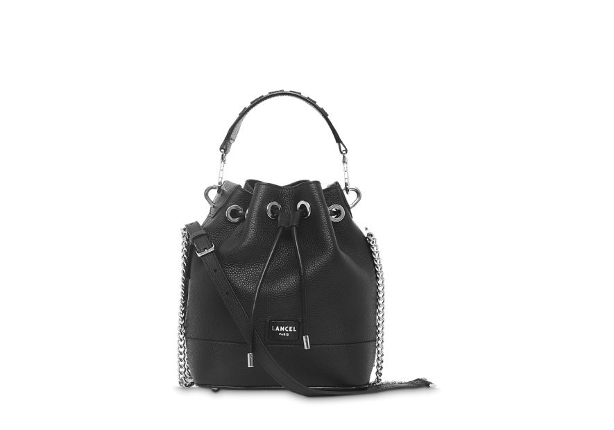 Lancel A10922 - CUIR DE VACHETTE - NOIR Ninon de Lancel S - Sac seau