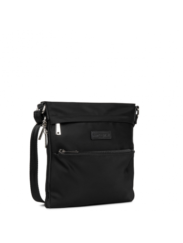Lancaster 500220 - NYLON ET CUIR - NOIR lancaster-basic sport-trotteur plat extensible sacs-a-mains