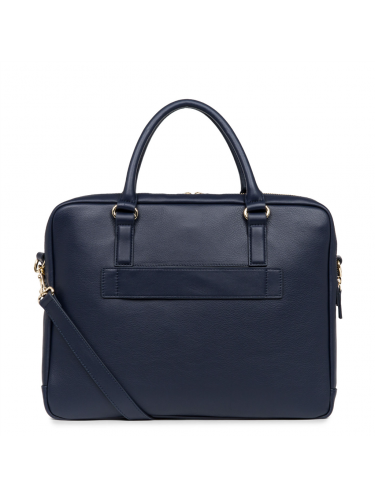 Lancaster 573-75 - CUIR DE VACHETTE - BLEU Mademoiselle Business - Sac Porte-documents sac-business