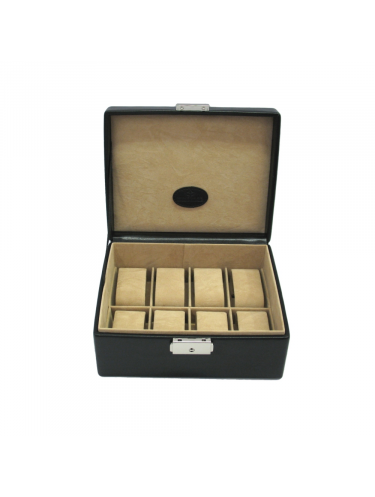 Steinmann 3679 - POLYURÉTHANE - NOIR windrose - merino - coffret 8 montres coffret-montres