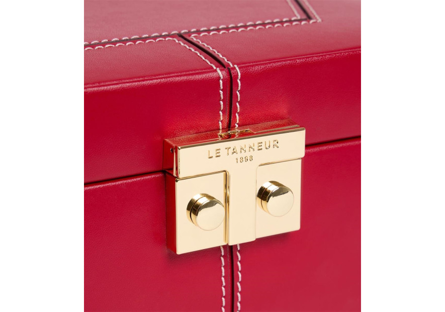 Le Tanneur TBJ7400 - CUIR DE VACHETTE - GRE coffret à bijoux hdg Coffrets à bijoux