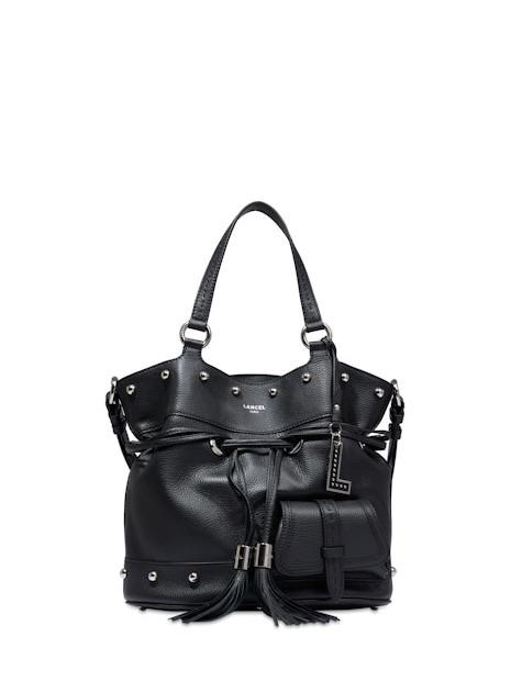 Lancel A13381 - CUIR DE VACHETTE - NOIR premier flirt de lancel m sacs-a-mains