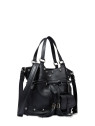 Lancel A13381 - CUIR DE VACHETTE - NOIR premier flirt de lancel m sacs-a-mains